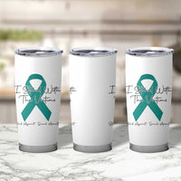 Sexual Assault Awareness Tumbler Cup I Stand With The Victims