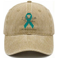 Sexual Assault Awareness Washed Cotton Baseball Cap I Stand With The Victims