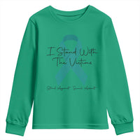 Sexual Assault Awareness Youth Sweatshirt I Stand With The Victims