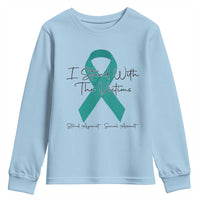 Sexual Assault Awareness Youth Sweatshirt I Stand With The Victims