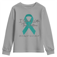 Sexual Assault Awareness Youth Sweatshirt I Stand With The Victims