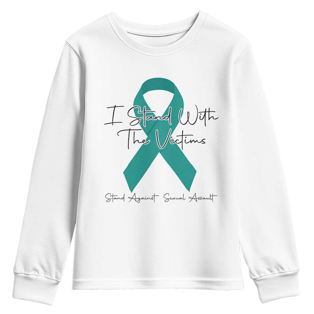 Sexual Assault Awareness Youth Sweatshirt I Stand With The Victims