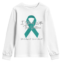 Sexual Assault Awareness Youth Sweatshirt I Stand With The Victims