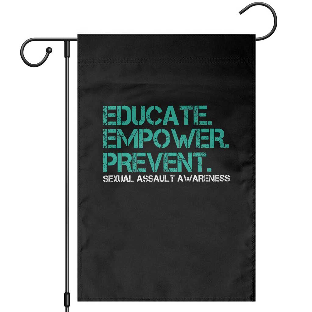 Sexual Assault Awareness Garden Flag Educate Empower Prevent