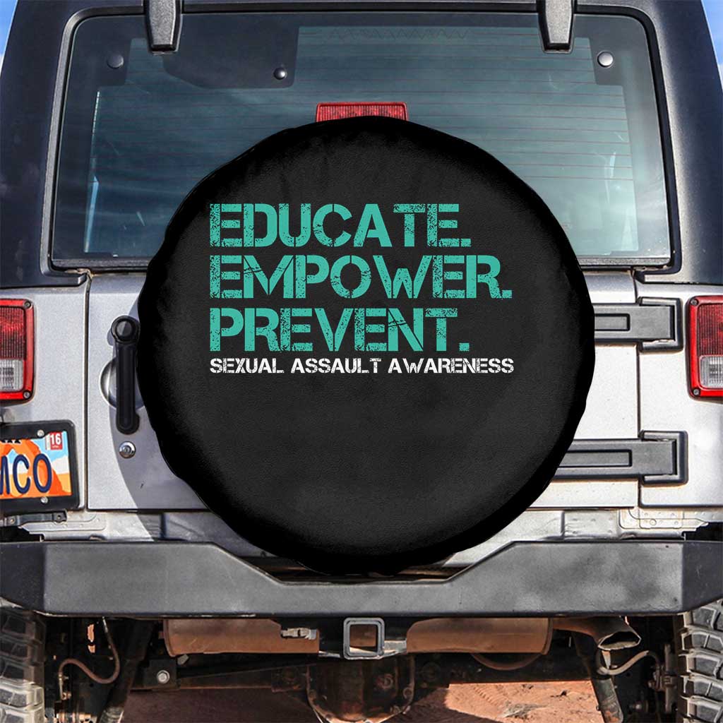 Sexual Assault Awareness Spare Tire Cover Educate Empower Prevent