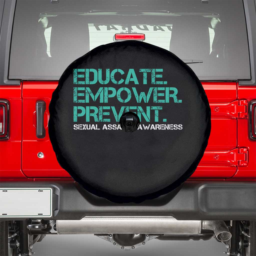 Sexual Assault Awareness Spare Tire Cover Educate Empower Prevent