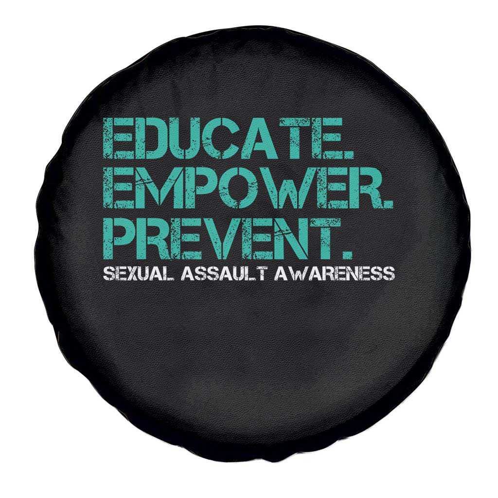 Sexual Assault Awareness Spare Tire Cover Educate Empower Prevent