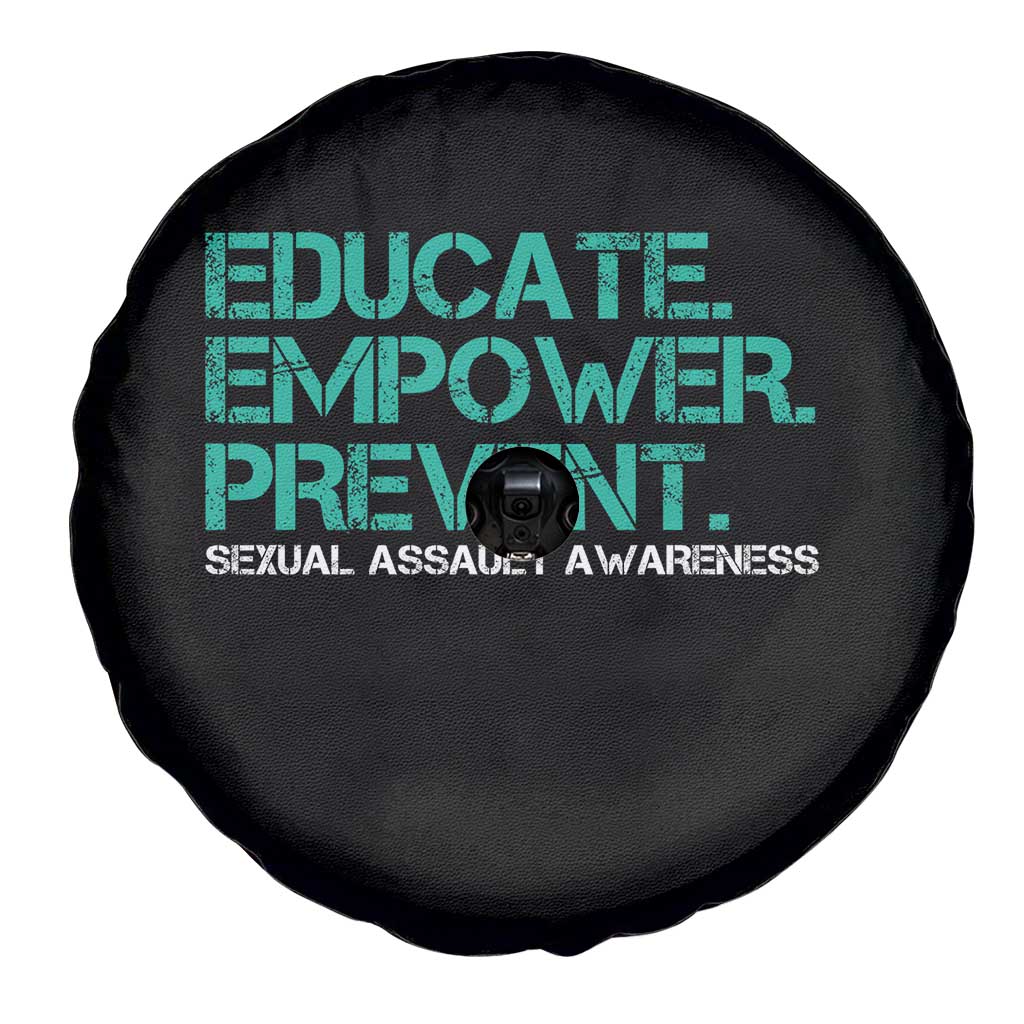 Sexual Assault Awareness Spare Tire Cover Educate Empower Prevent