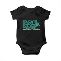 Sexual Assault Awareness Baby Onesie Educate Empower Prevent