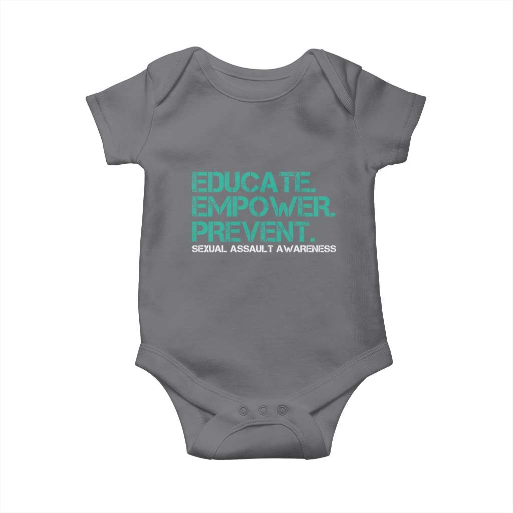 Sexual Assault Awareness Baby Onesie Educate Empower Prevent
