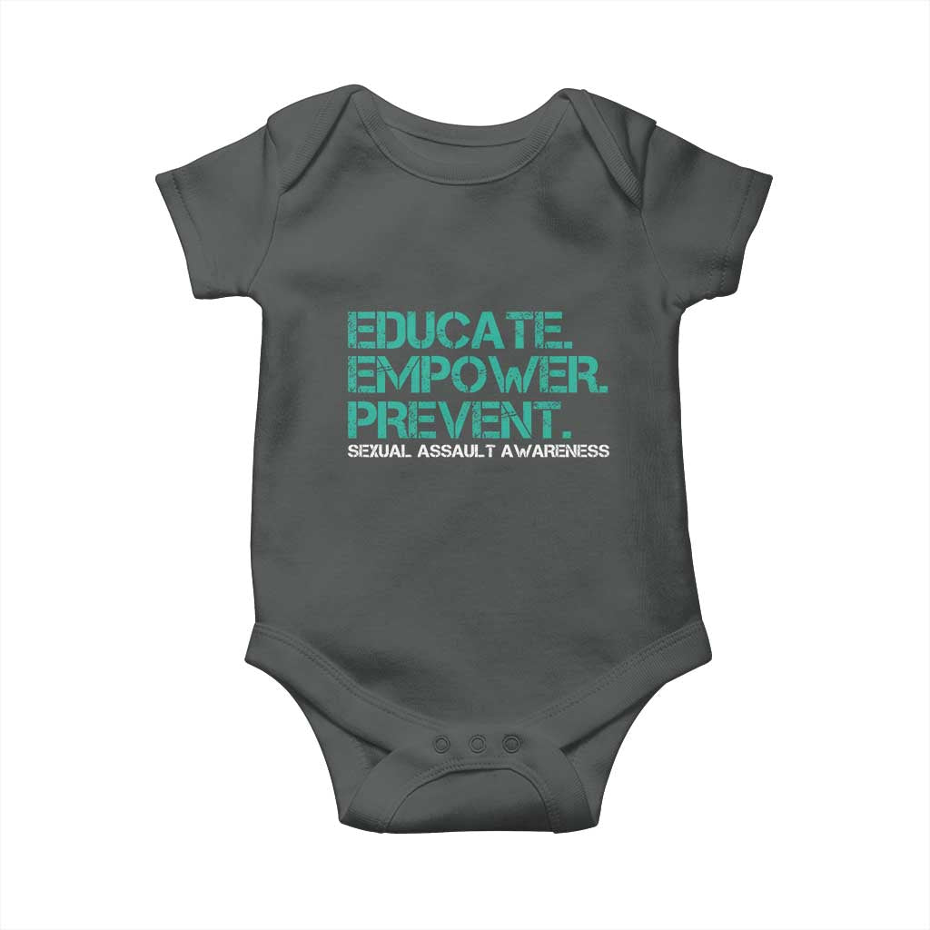 Sexual Assault Awareness Baby Onesie Educate Empower Prevent