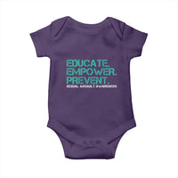 Sexual Assault Awareness Baby Onesie Educate Empower Prevent