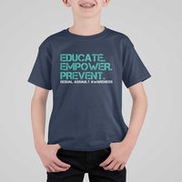Sexual Assault Awareness T Shirt For Kid Educate Empower Prevent