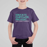 Sexual Assault Awareness T Shirt For Kid Educate Empower Prevent