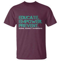 Sexual Assault Awareness T Shirt Educate Empower Prevent
