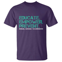 Sexual Assault Awareness T Shirt Educate Empower Prevent