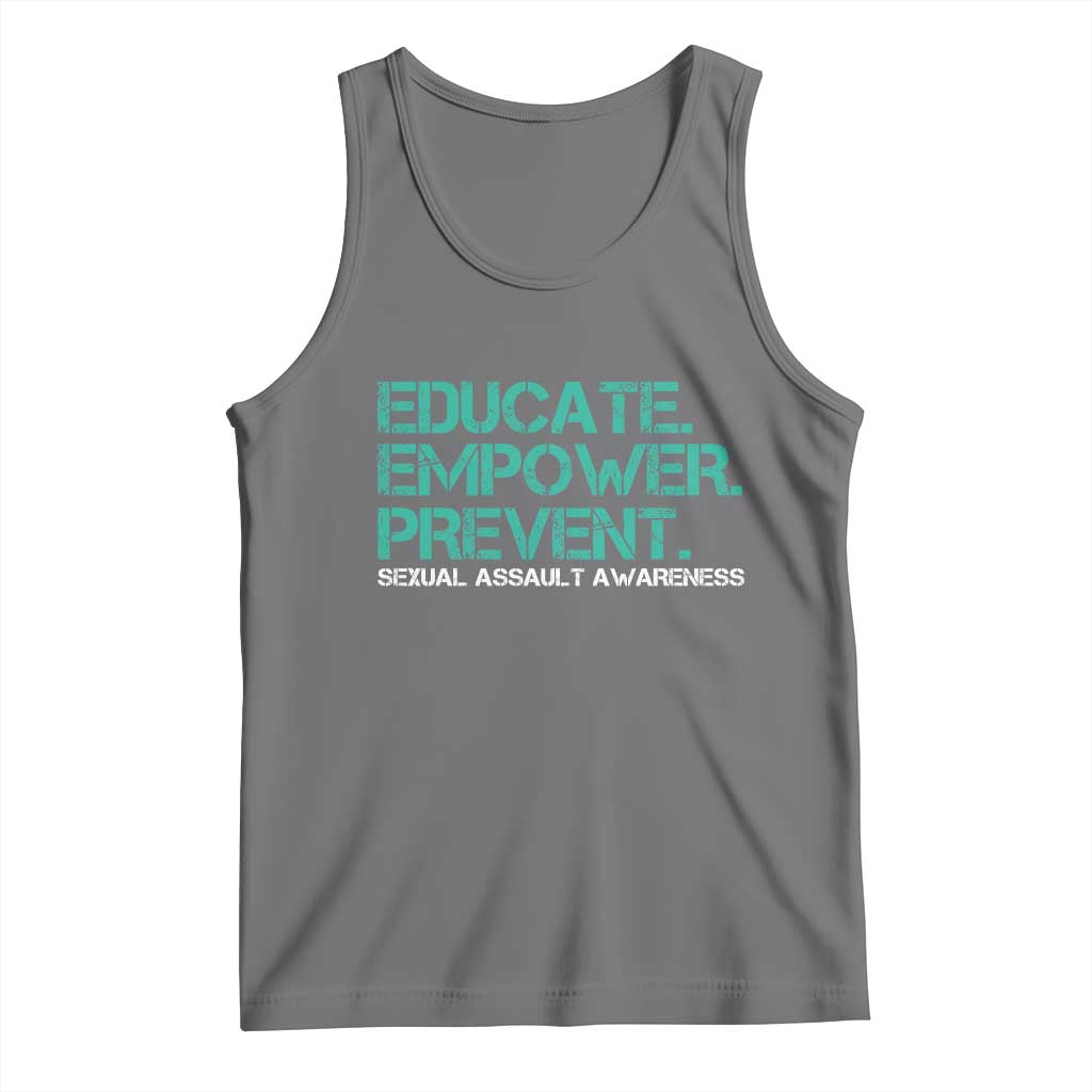 Sexual Assault Awareness Tank Top Educate Empower Prevent
