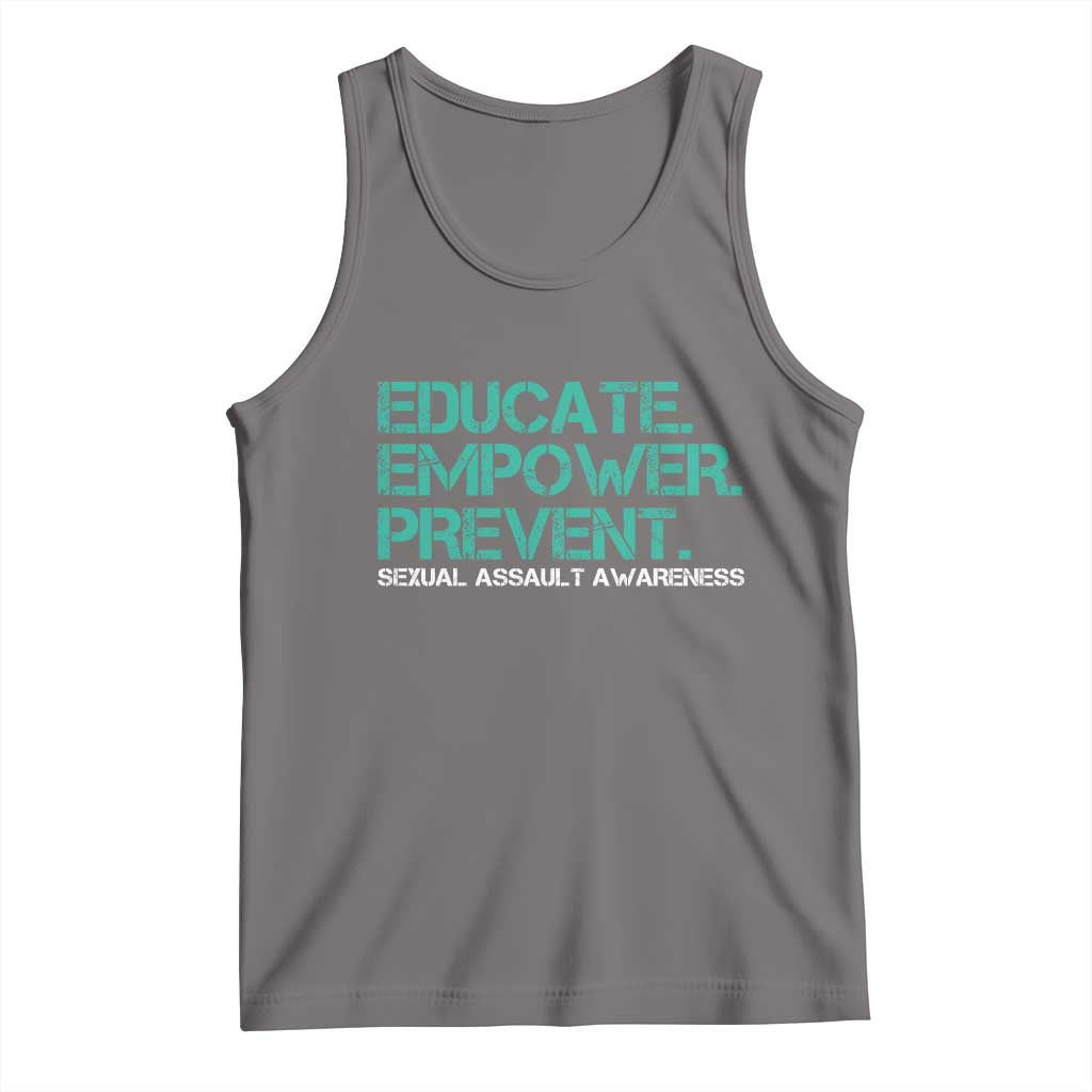 Sexual Assault Awareness Tank Top Educate Empower Prevent