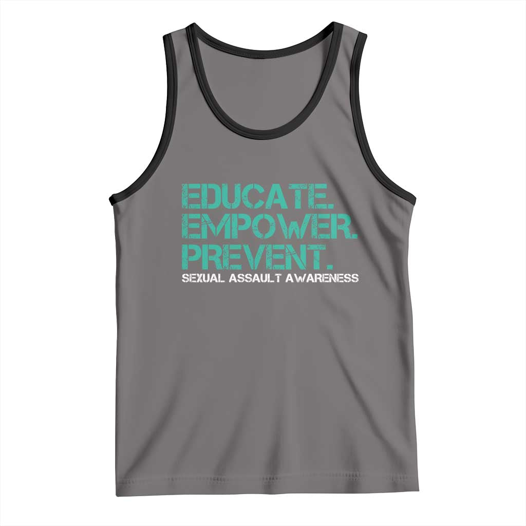 Sexual Assault Awareness Tank Top Educate Empower Prevent