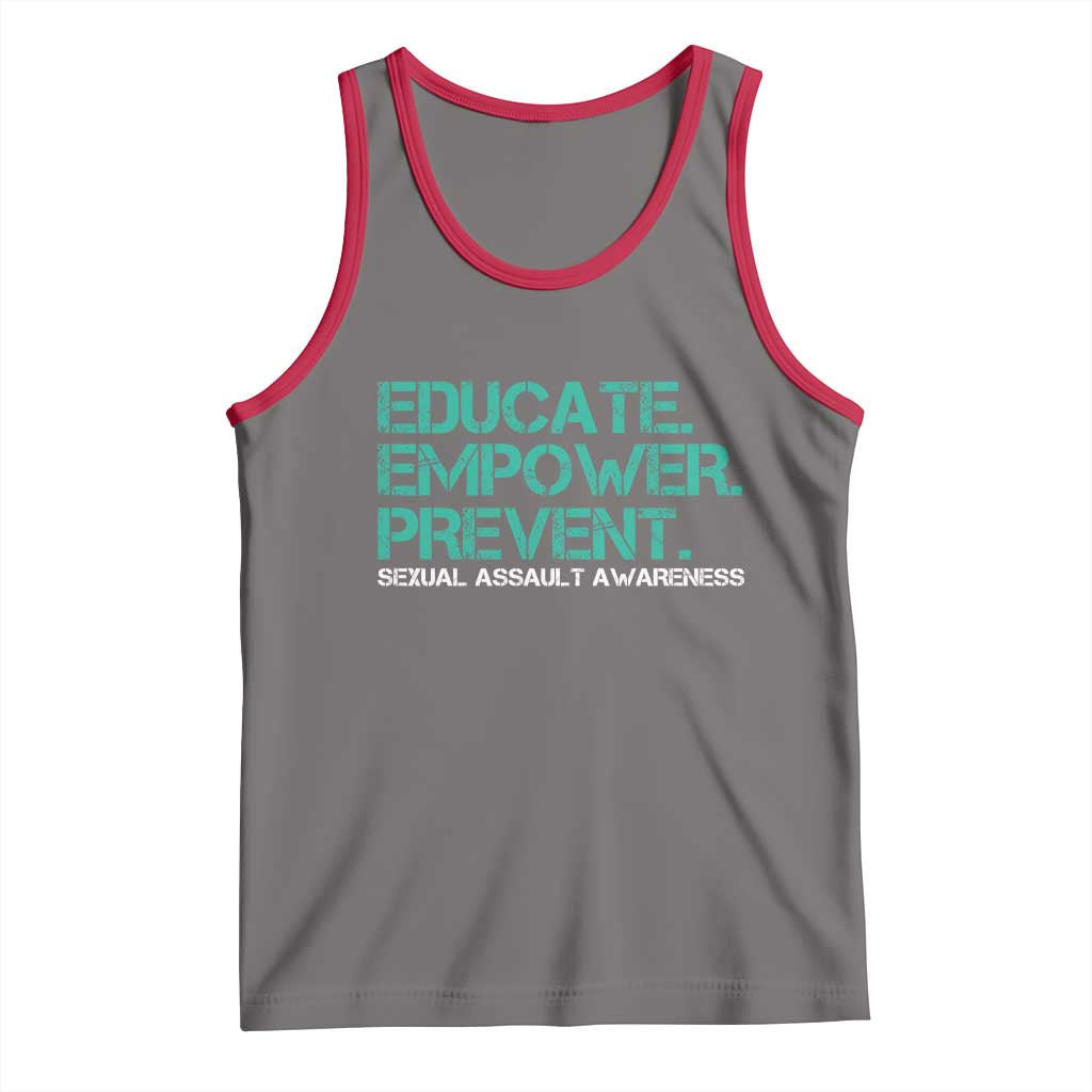Sexual Assault Awareness Tank Top Educate Empower Prevent
