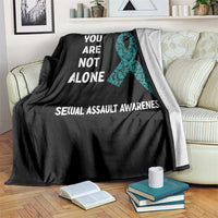 Sexual Assault Awareness Throw Blanket You Are Not Alone