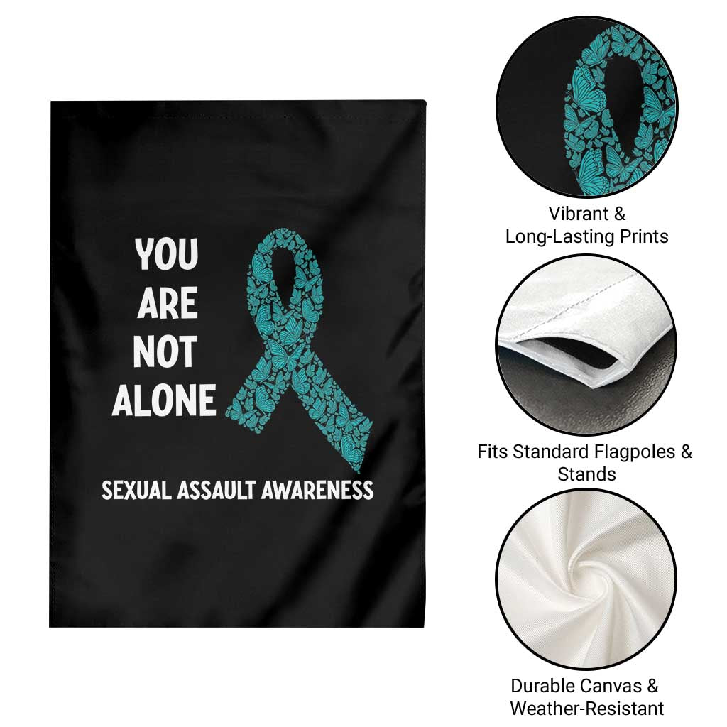 Sexual Assault Awareness Garden Flag You Are Not Alone