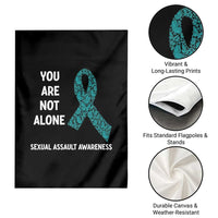 Sexual Assault Awareness Garden Flag You Are Not Alone