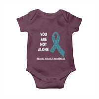 Sexual Assault Awareness Baby Onesie You Are Not Alone
