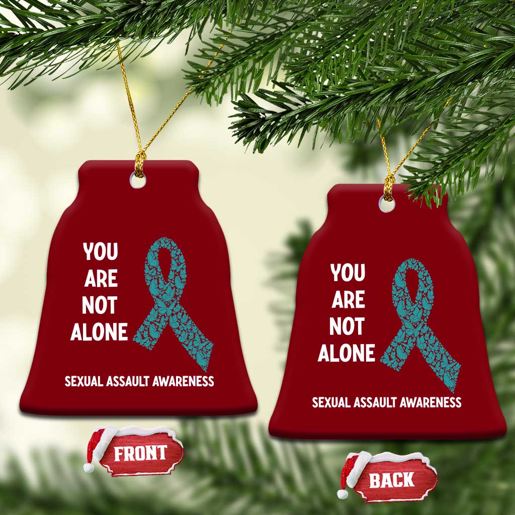 Sexual Assault Awareness Ceramic Ornament You Are Not Alone