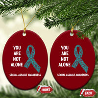 Sexual Assault Awareness Ceramic Ornament You Are Not Alone