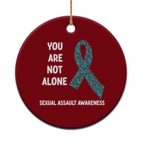 Sexual Assault Awareness Ceramic Ornament You Are Not Alone