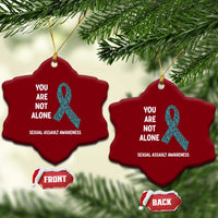 Sexual Assault Awareness Ceramic Ornament You Are Not Alone