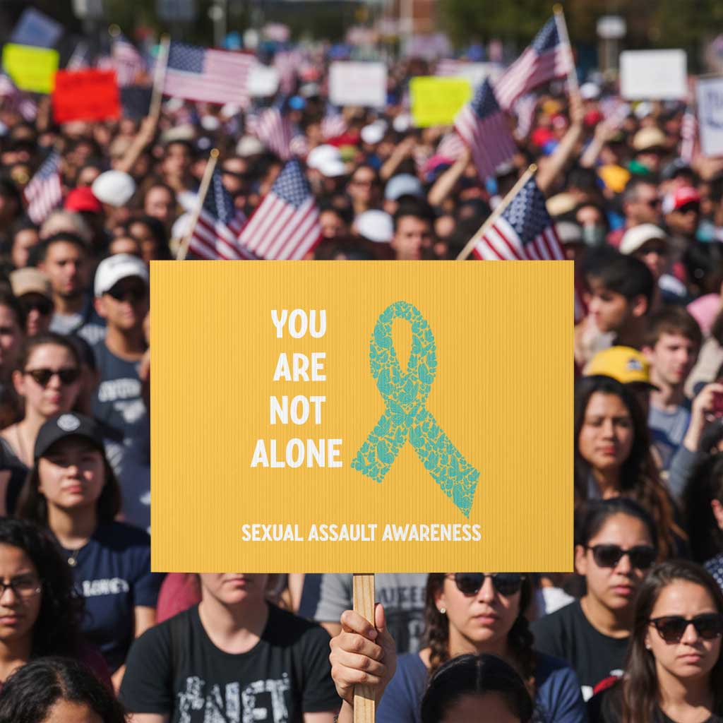 Sexual Assault Awareness Protest Sign You Are Not Alone