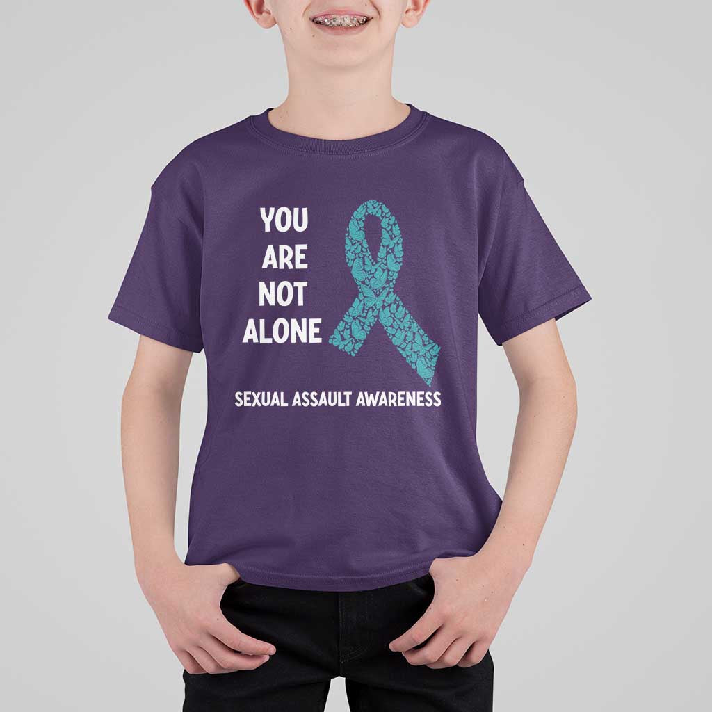 Sexual Assault Awareness T Shirt For Kid You Are Not Alone