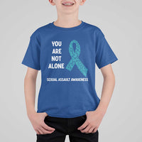 Sexual Assault Awareness T Shirt For Kid You Are Not Alone