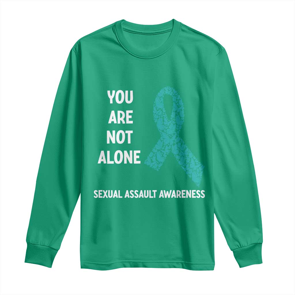 Sexual Assault Awareness Long Sleeve Shirt You Are Not Alone