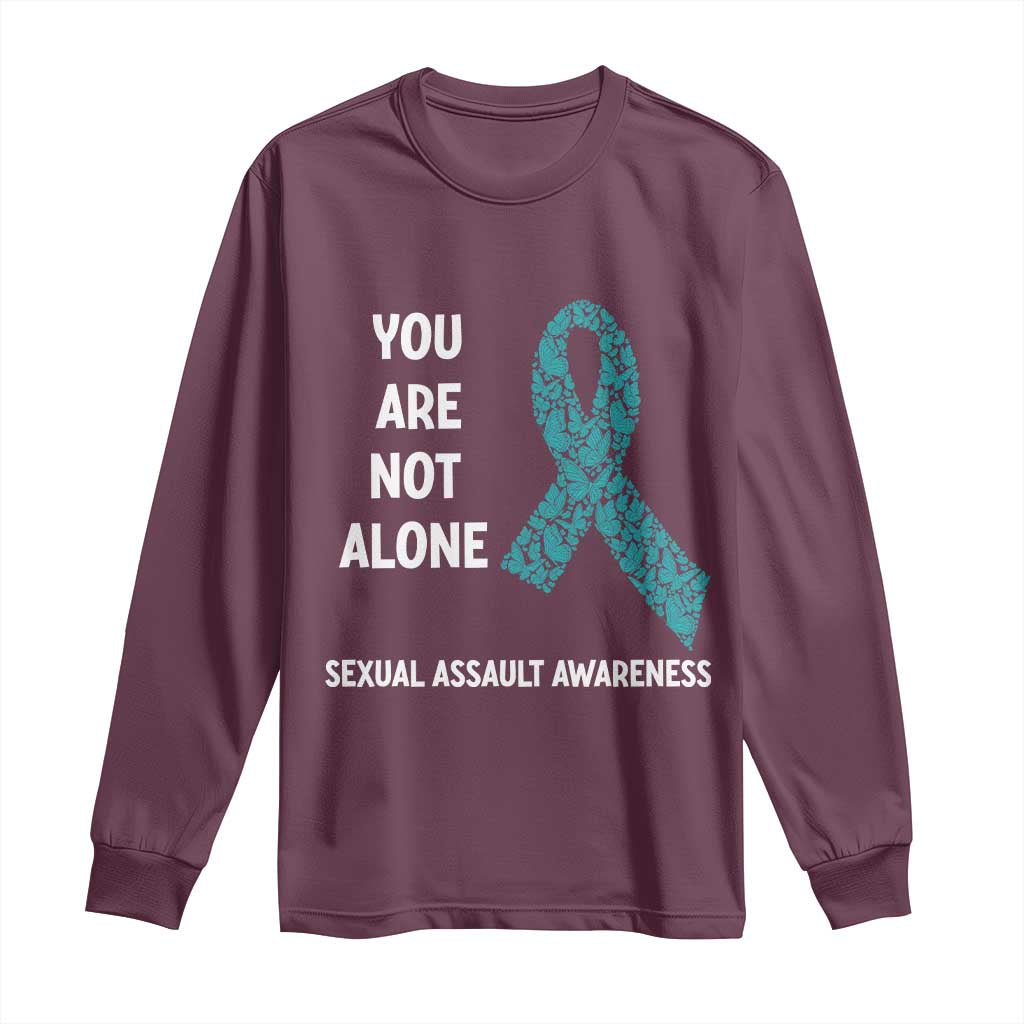 Sexual Assault Awareness Long Sleeve Shirt You Are Not Alone