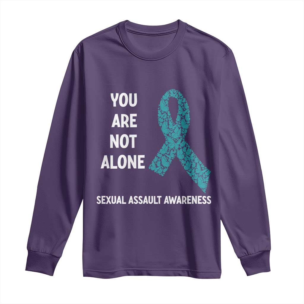 Sexual Assault Awareness Long Sleeve Shirt You Are Not Alone