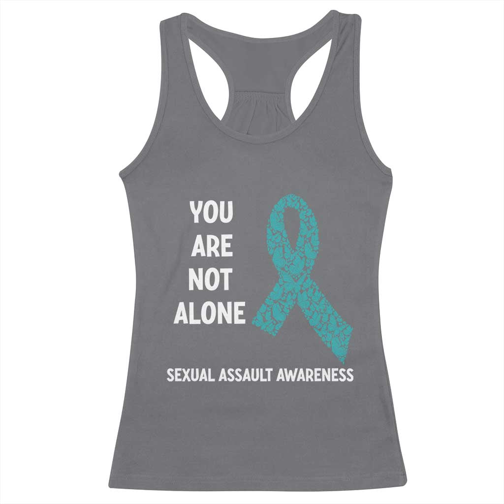 Sexual Assault Awareness Racerback Tank Top You Are Not Alone