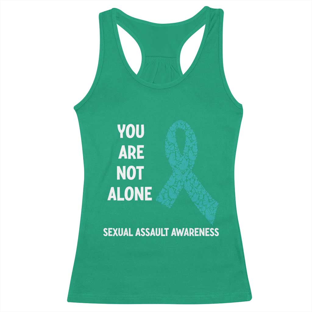 Sexual Assault Awareness Racerback Tank Top You Are Not Alone