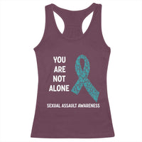 Sexual Assault Awareness Racerback Tank Top You Are Not Alone