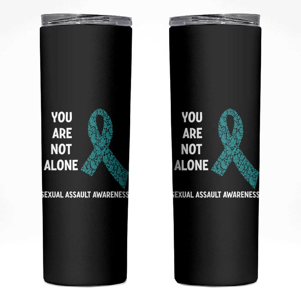 Sexual Assault Awareness Skinny Tumbler You Are Not Alone