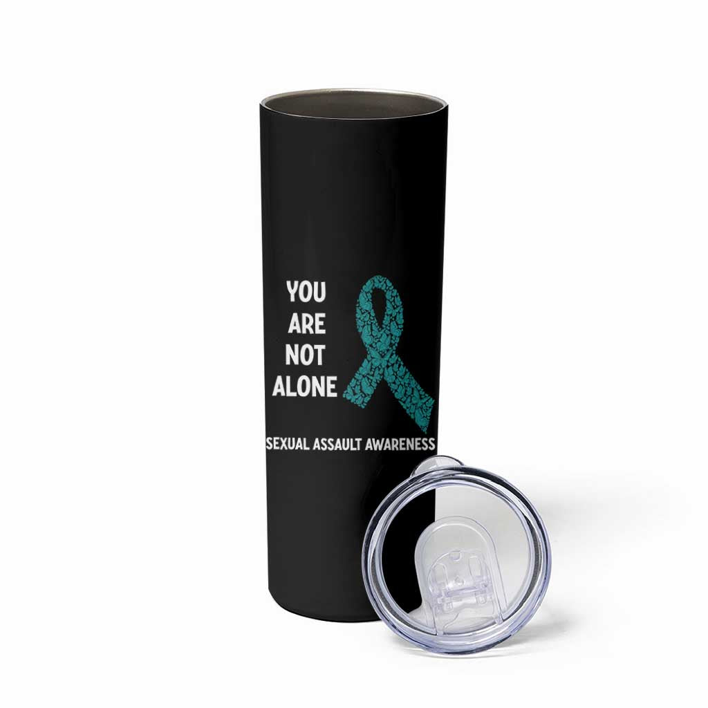 Sexual Assault Awareness Skinny Tumbler You Are Not Alone