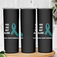 Sexual Assault Awareness Skinny Tumbler You Are Not Alone