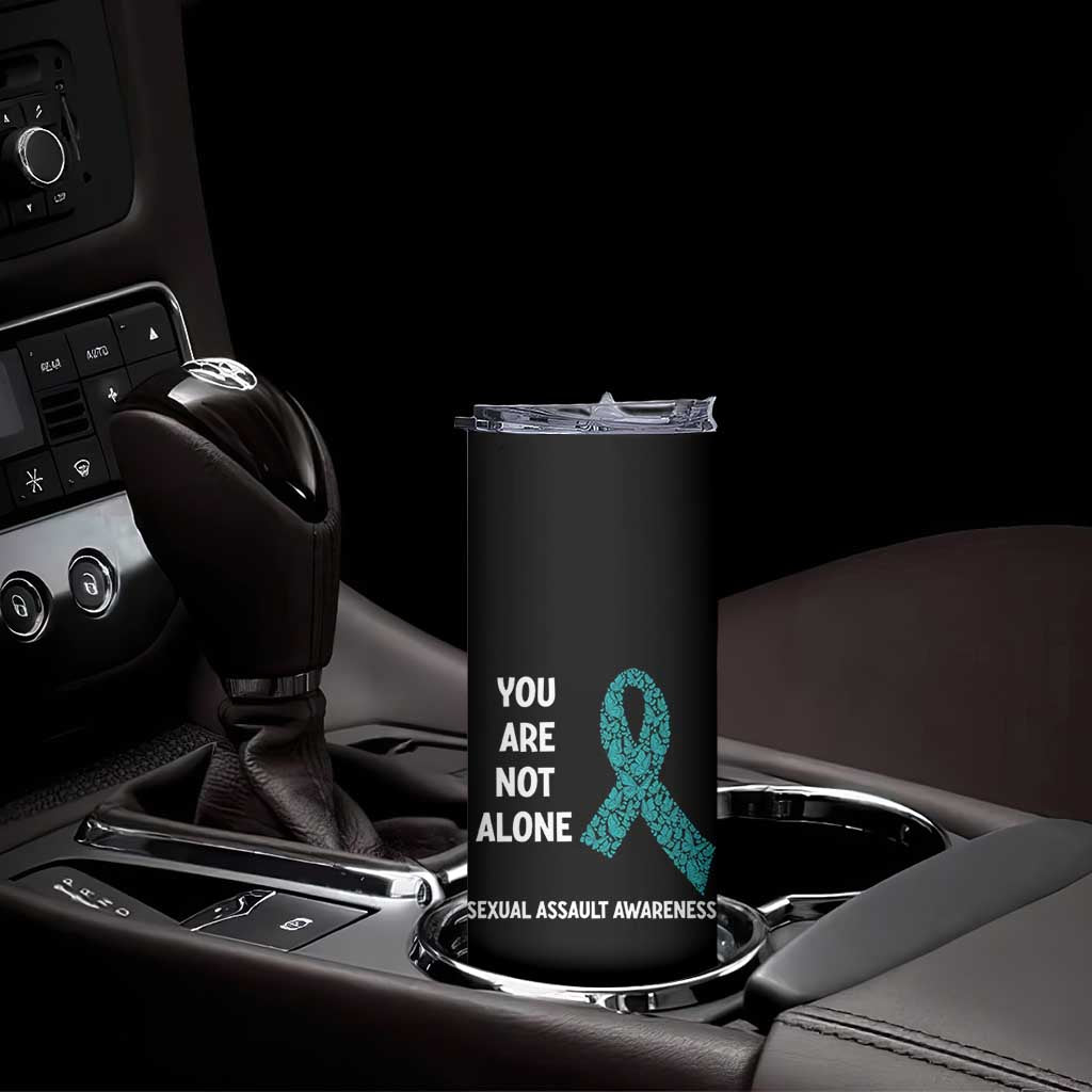 Sexual Assault Awareness Skinny Tumbler You Are Not Alone