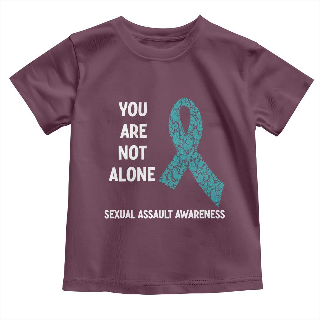 Sexual Assault Awareness Toddler T Shirt You Are Not Alone