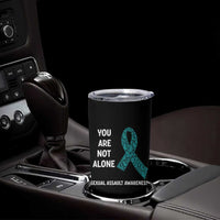 Sexual Assault Awareness Tumbler Cup You Are Not Alone