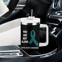 Sexual Assault Awareness Tumbler With Handle You Are Not Alone