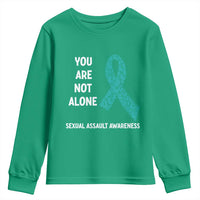 Sexual Assault Awareness Youth Sweatshirt You Are Not Alone