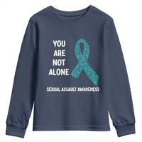 Sexual Assault Awareness Youth Sweatshirt You Are Not Alone